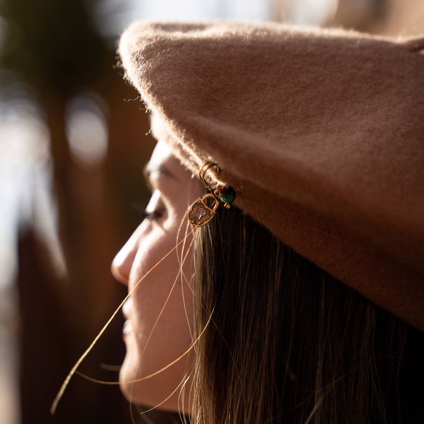 The Sofia – Custom Wool Beret with Charm
