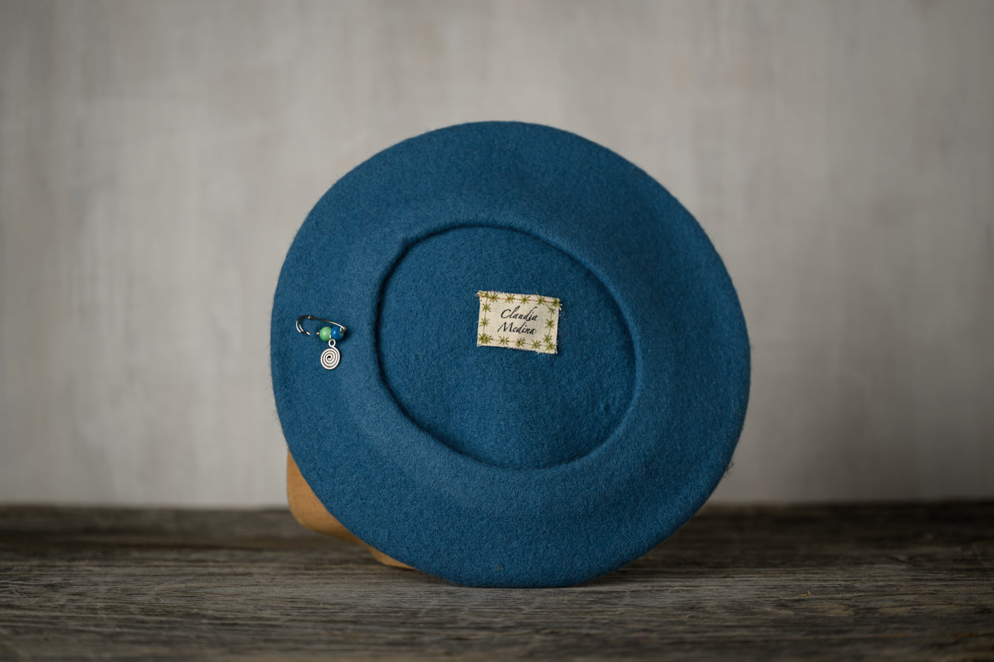 The Sofia – Custom Wool Beret with Charm