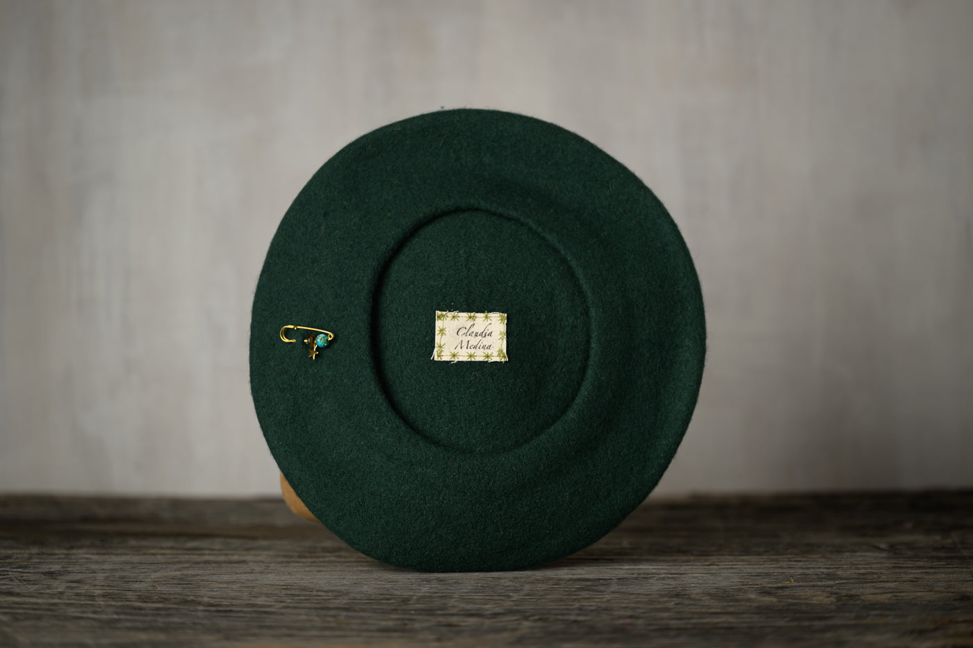 The Sofia – Custom Wool Beret with Charm