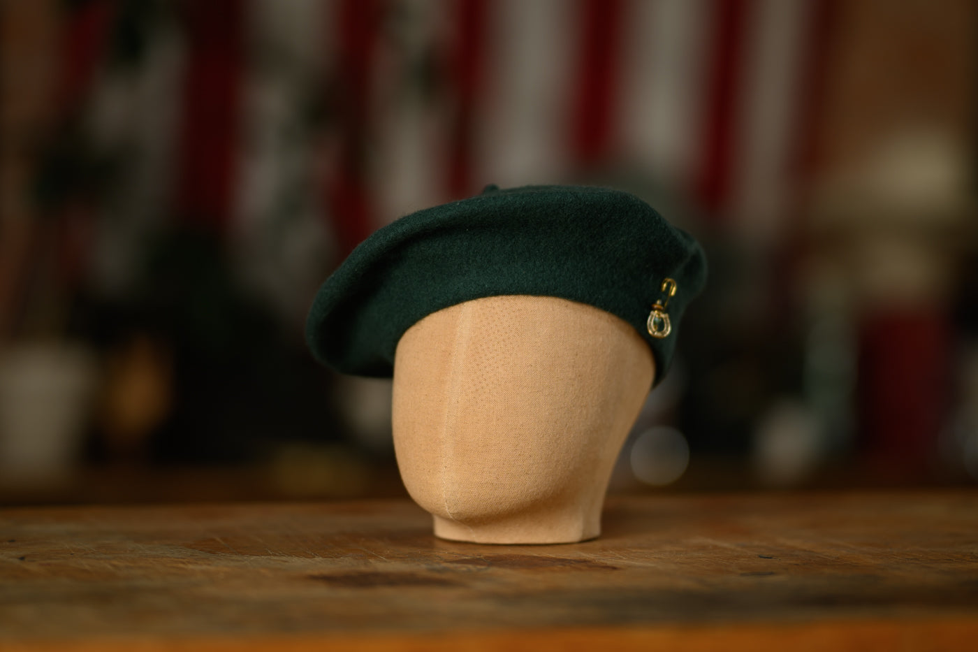 The Sofia – Custom Wool Beret with Charm
