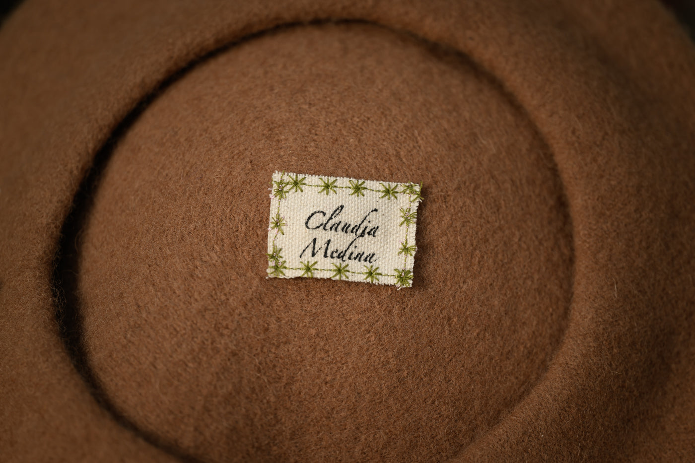 The Sofia – Custom Wool Beret with Charm