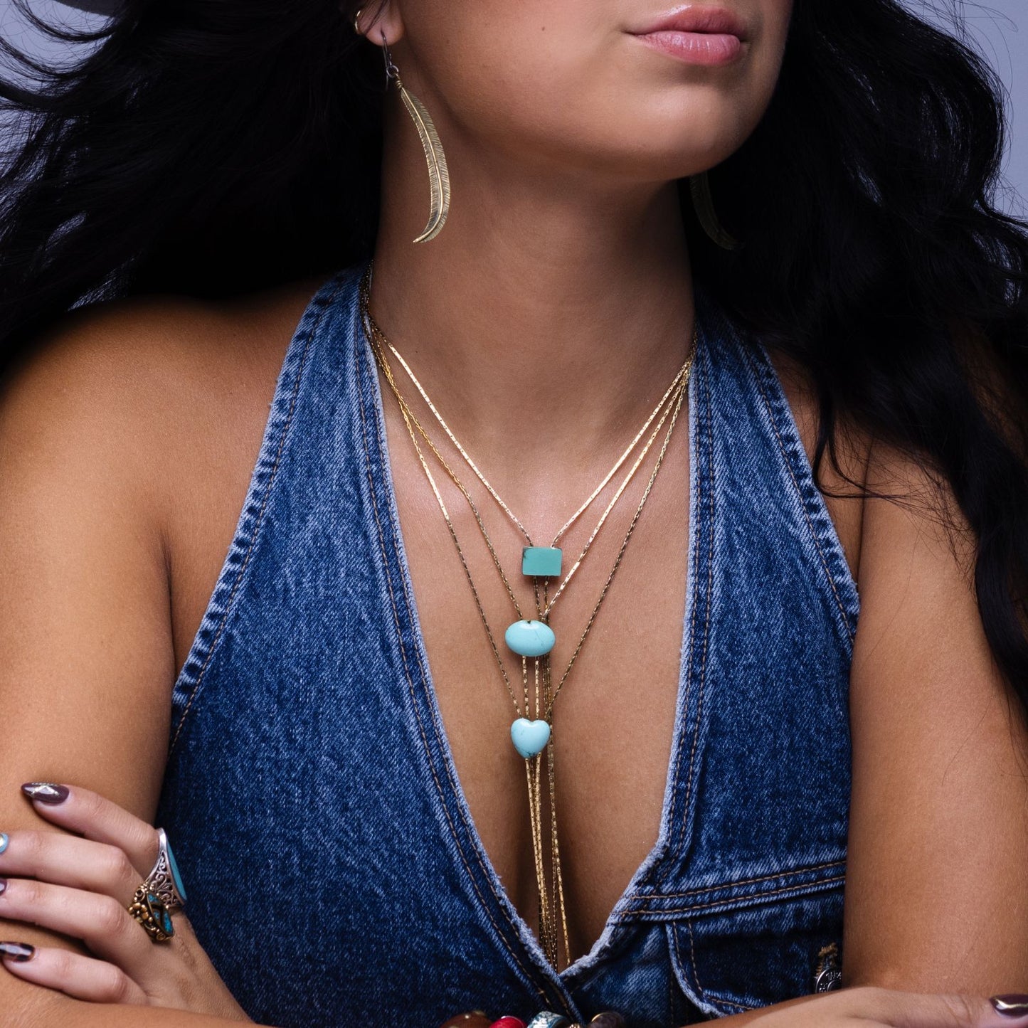 Turquoise Vintage Bolo: Dual-Function Hat Band & Necklace