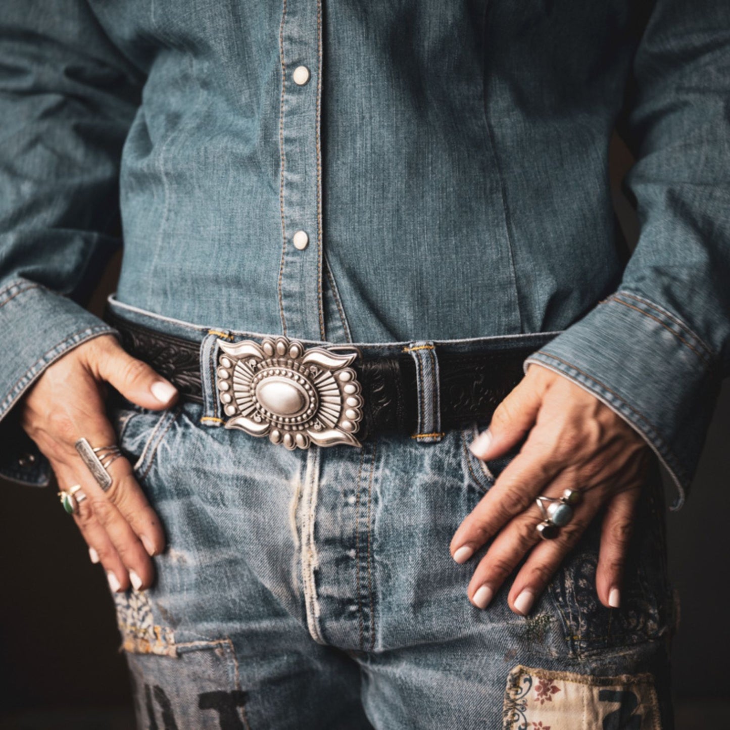 The Sol Belt Buckle Vintage Inspired