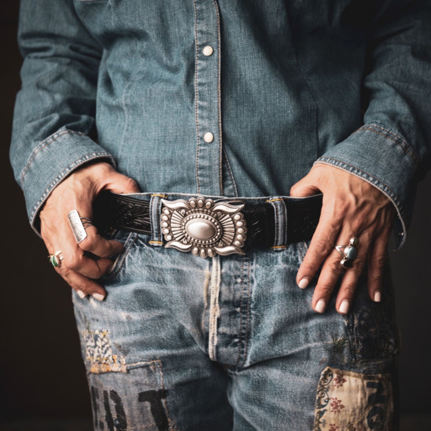 The Sol Belt Buckle Vintage Inspired