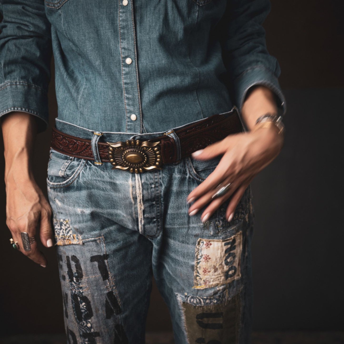 The Sol Belt Buckle Vintage Inspired