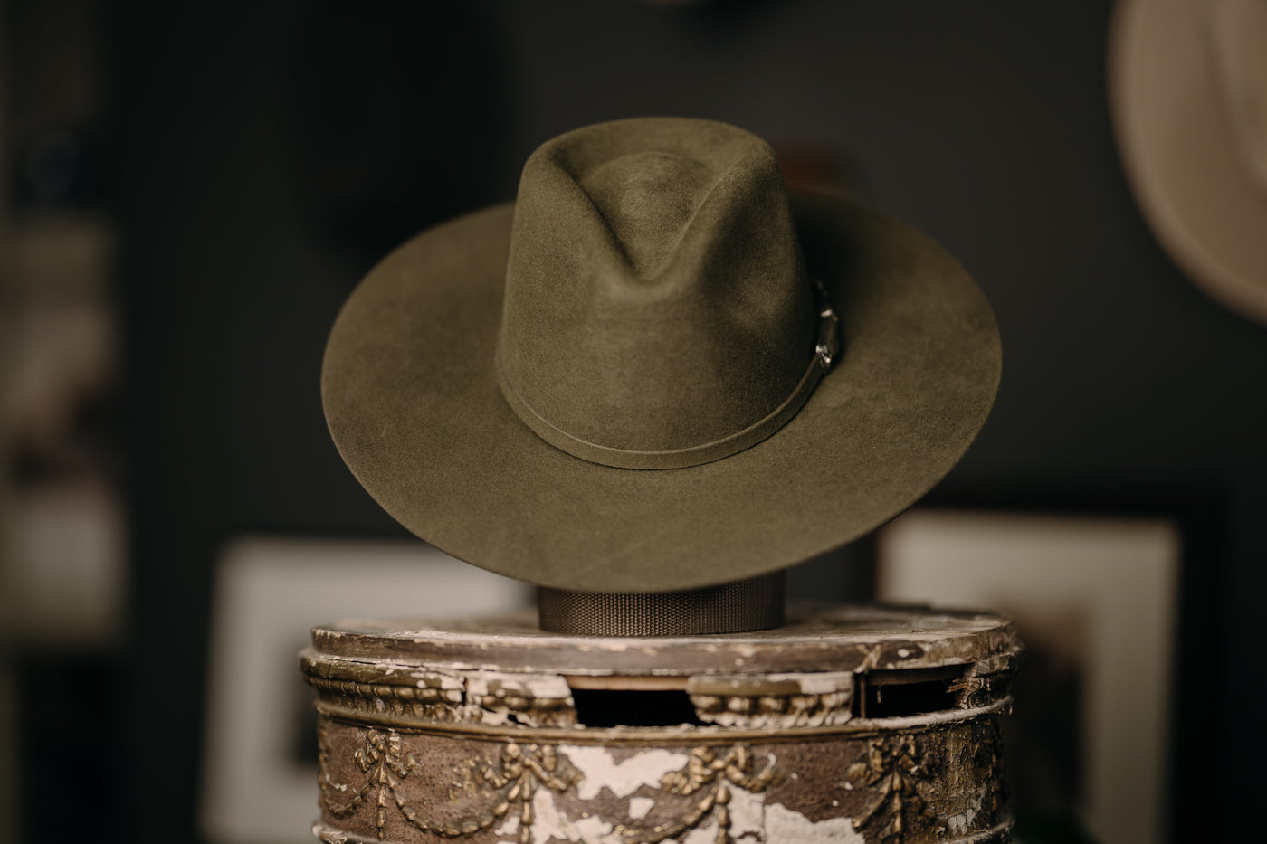 Cara Teardroped Flat brim Hat with buckle