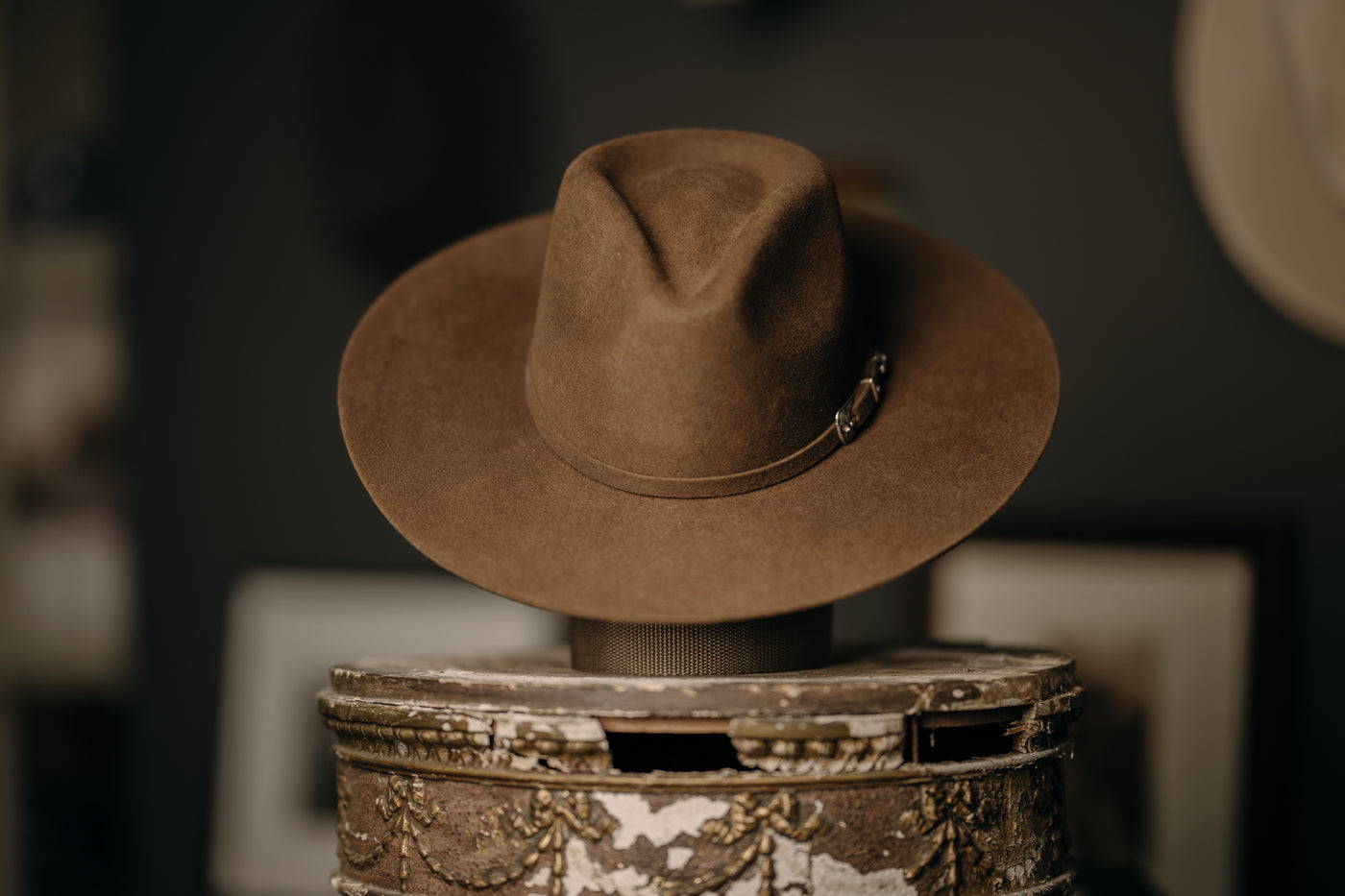 Cara Teardroped Flat brim Hat with buckle