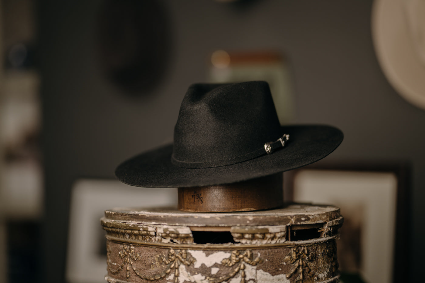 Cara Teardroped Flat brim Hat with buckle