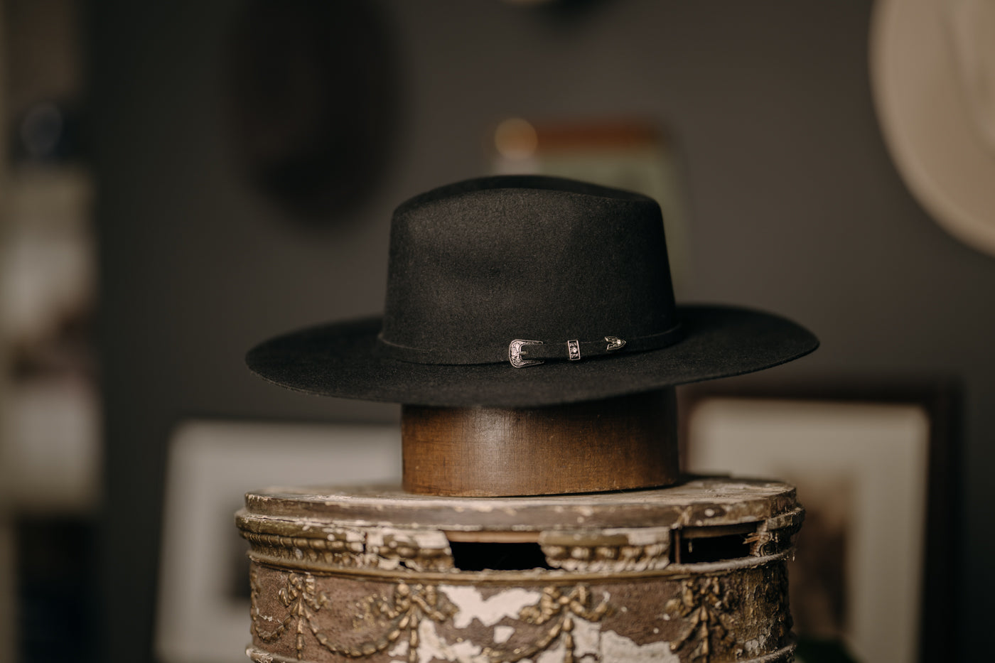 Cara Teardroped Flat brim Hat with buckle