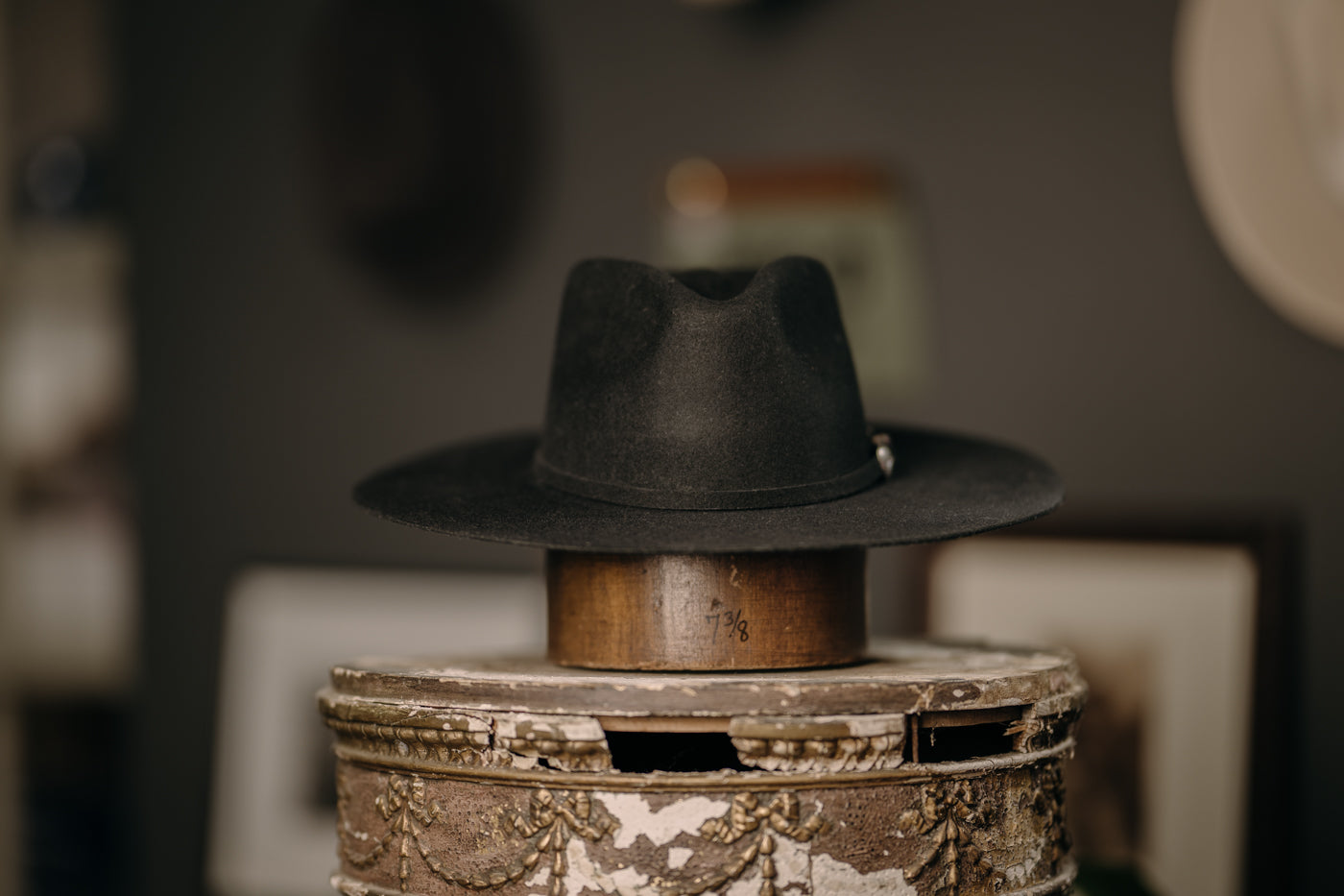 Cara Teardroped Flat brim Hat with buckle