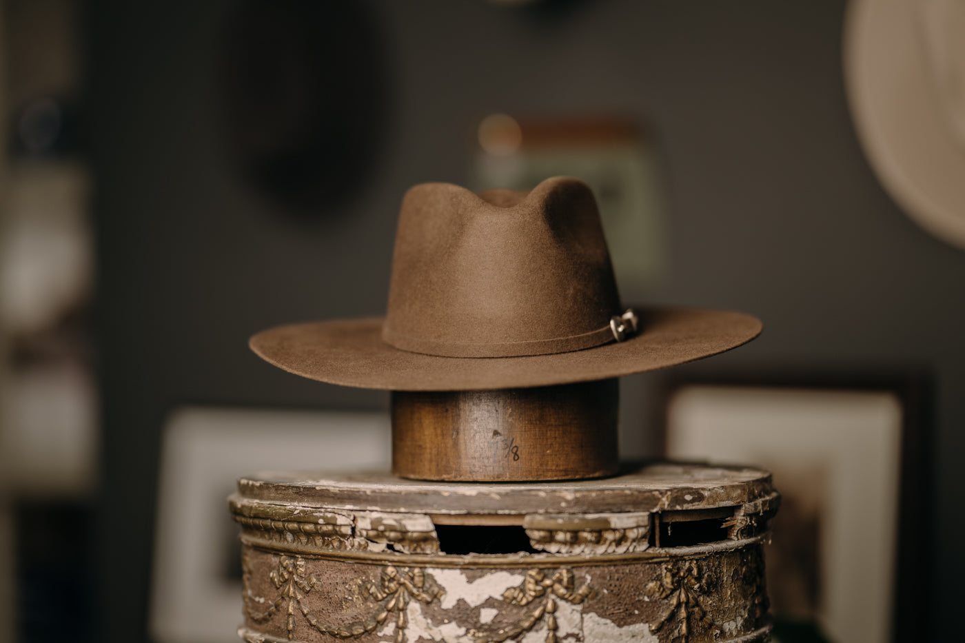 Cara Teardroped Flat brim Hat with buckle