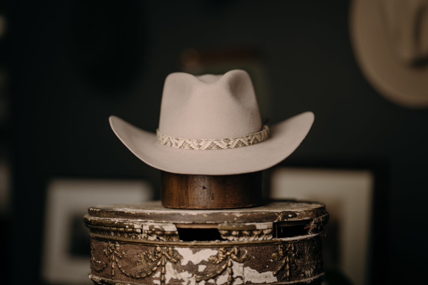 Snake Skin Hat Band with Rattler Accent – Bold & Unique